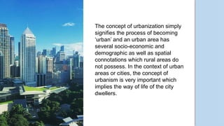 Comprehensive Overview of Rural-Urban Dynamics and Development in the ...