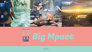 MAY 2, 2019
Big Mpact
MPACTED
 