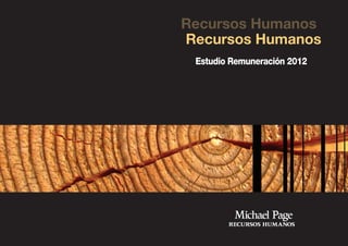 Recursos Humanos
Recursos Humanos
 Estudio Remuneración 2012
 