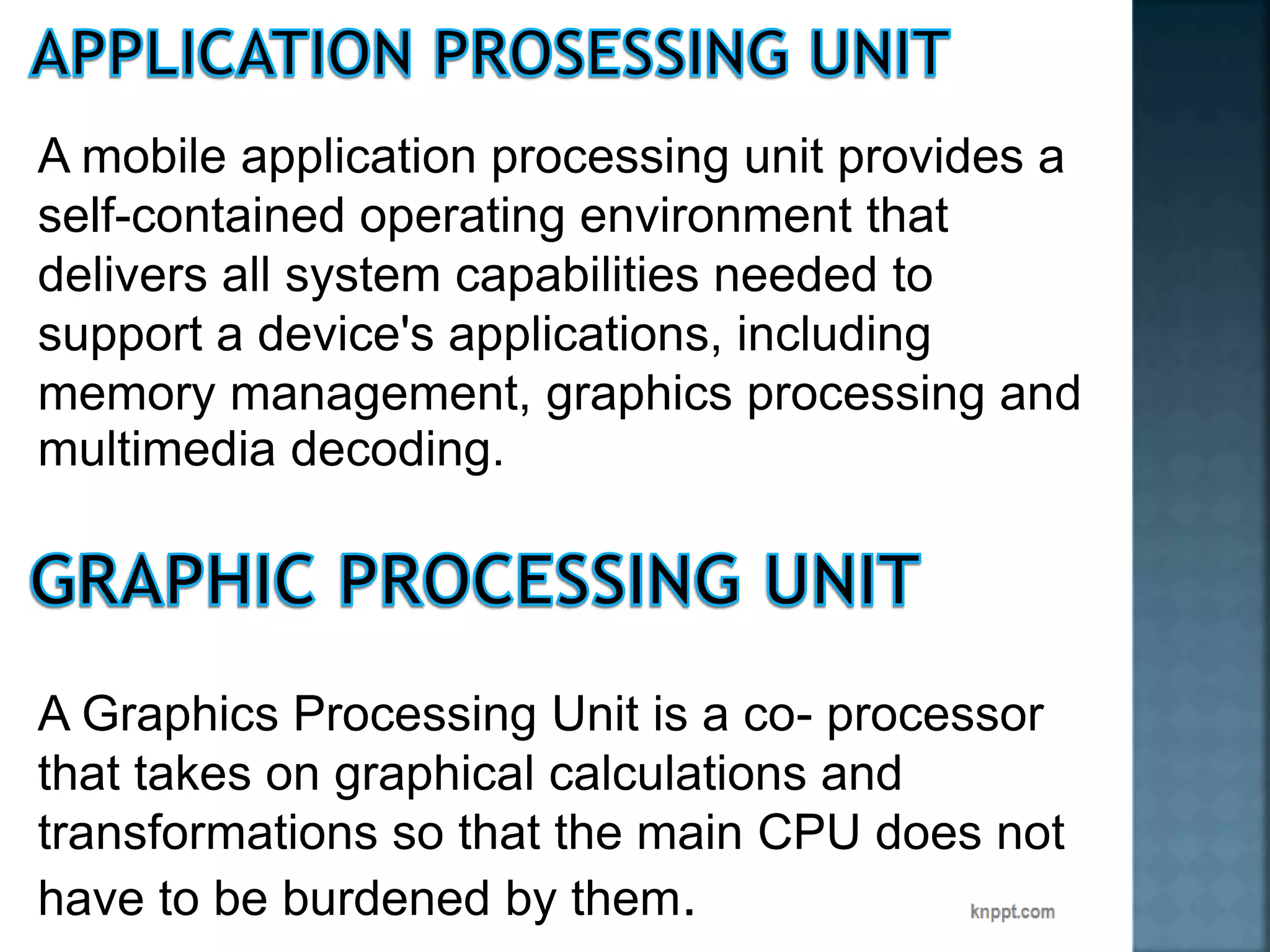 Application processing unit and graphic processing unit | PPTX
