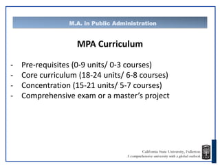 Mpa Course Mpa presentation | PDF