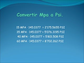 Mpa y psi | PPT