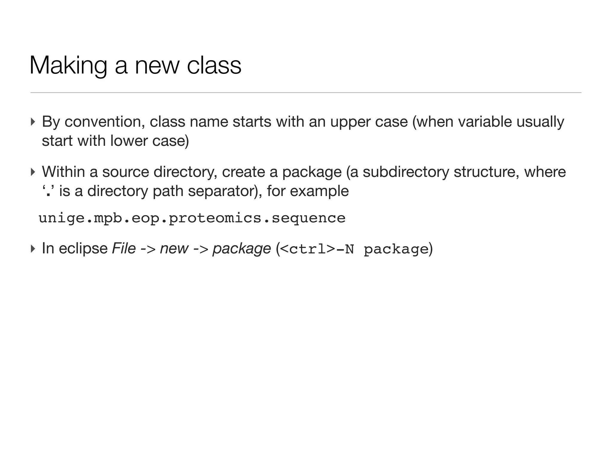 OOP one example: Date

‣ Like Mr Jourdain, you use OOP...
 