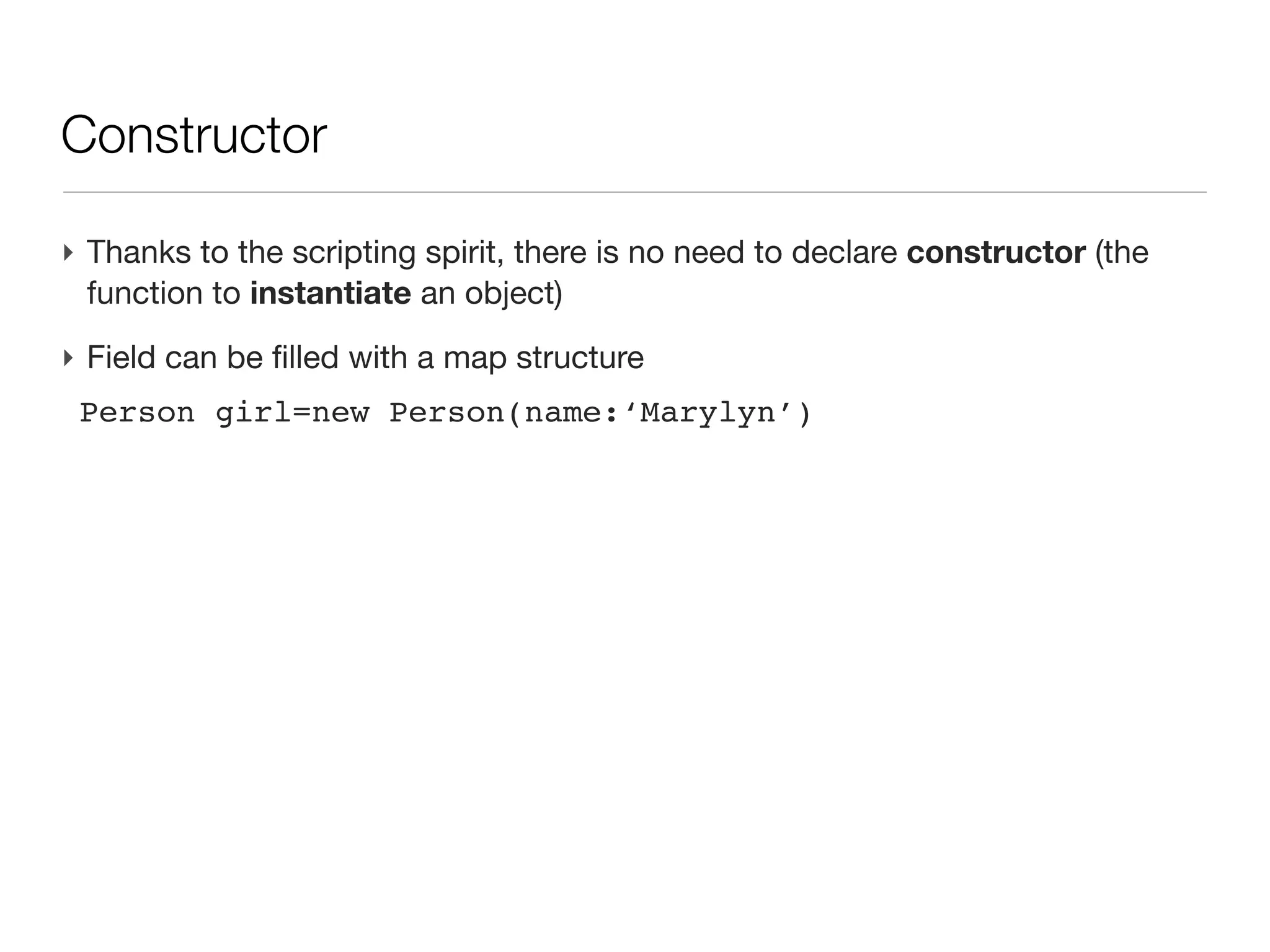 Making a new class

‣ By convention, class name starts with an upper case (when variable usually
  start with lower case)
‣ Within a source directory, create a package (a subdirectory structure,
  where ‘.’ is a directory path separator), for example
 unige.mpb.eop.proteomics.sequence
‣ In eclipse File -> new -> package (<ctrl>-N package)
 