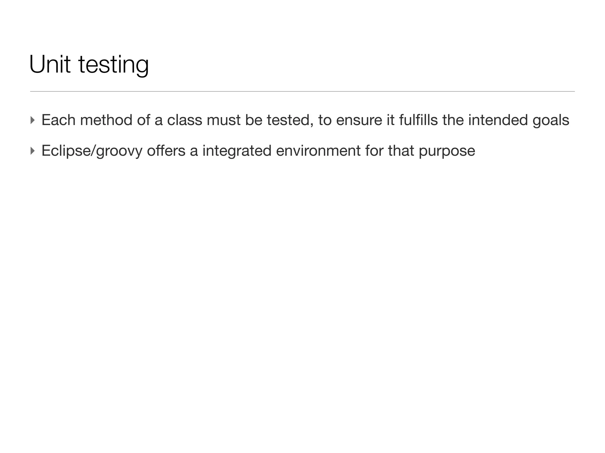 Constructor

‣ Thanks to the scripting spirit, there is no need to declare constructor (the
  function to instantiate an object)
 