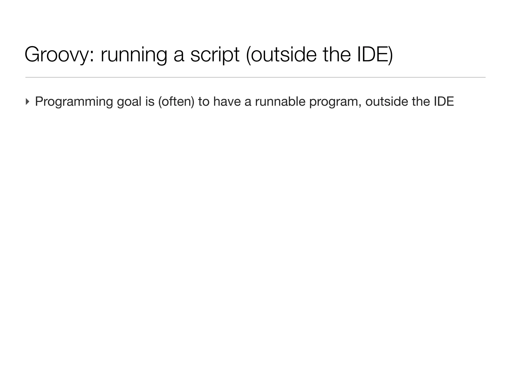 Code design: DRY



‣ Fight against DRY:
  - refactor your code continuously (test are there to ensure stability).
 