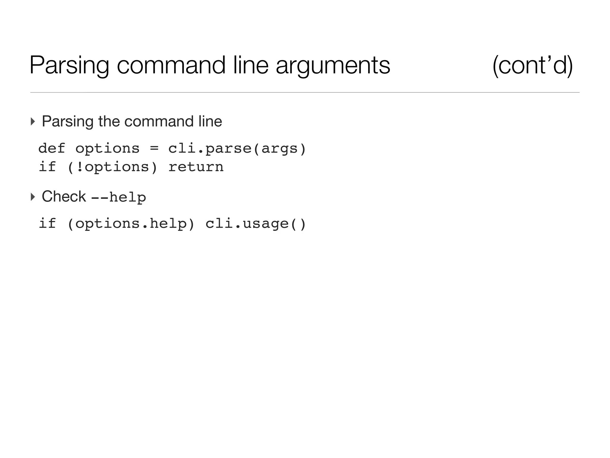 Code design: YAGNI




‣ Problems:
 