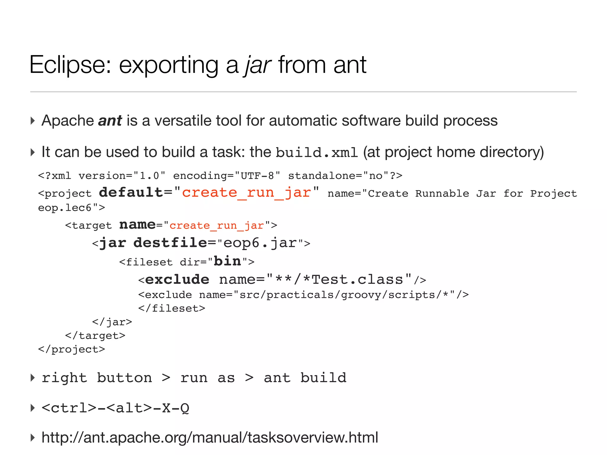 Running a script with a packaged library

‣ A script by itself is soon meaningless, it is often backed by a library of
  packaged classes for doing the actual business
 