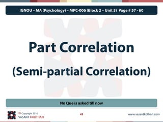 Mpc 006 - 02-03 partial and multiple correlation | PDF