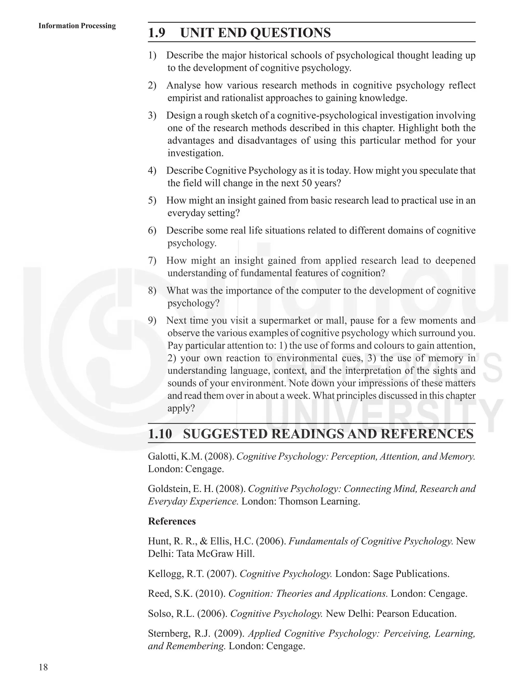 MPC01 ignou mapc- Psychology book -1 - IGNOU | PDF