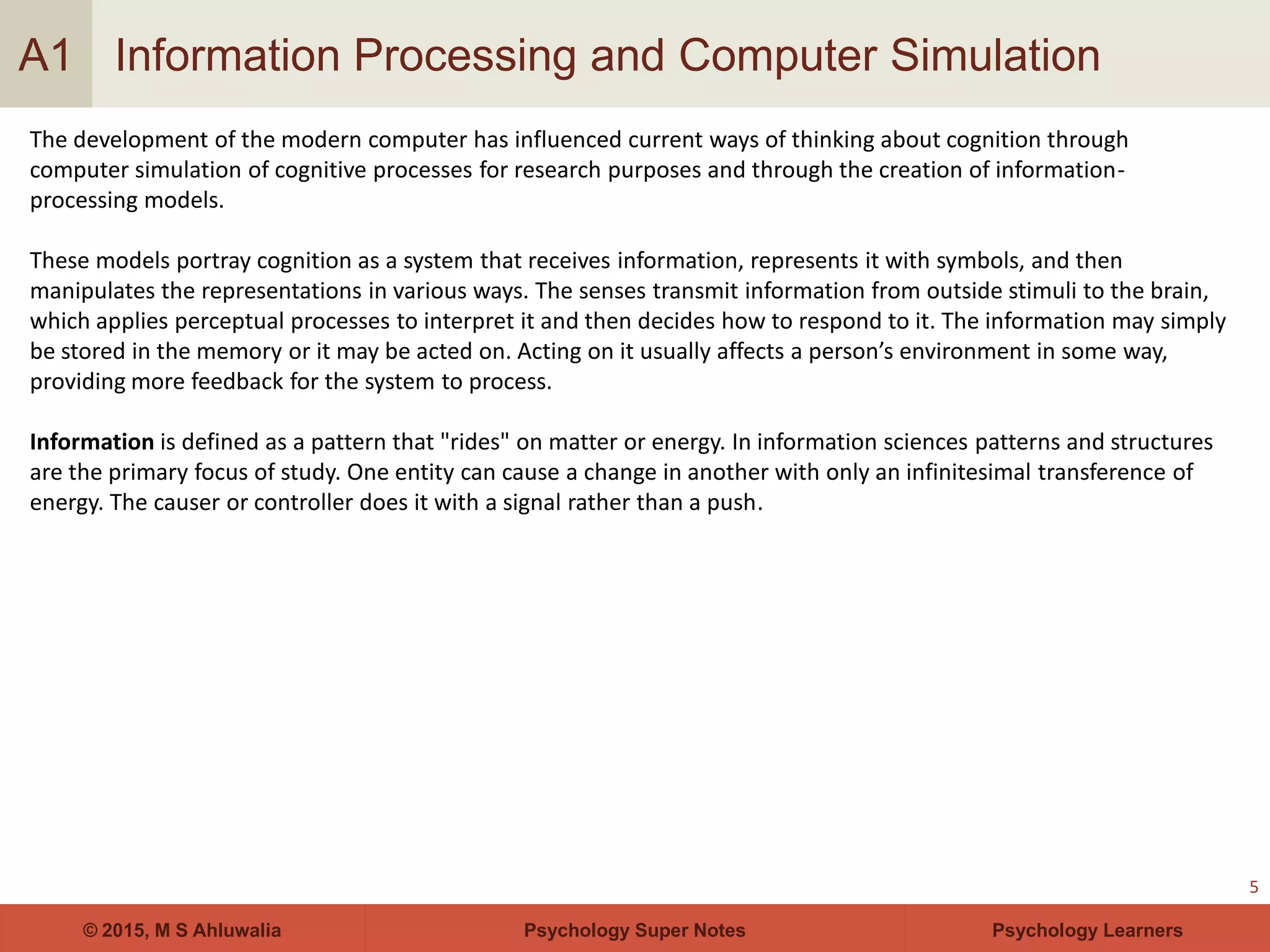 Cognitive Psychology, Learning and Memory for IGNOU students | PDF