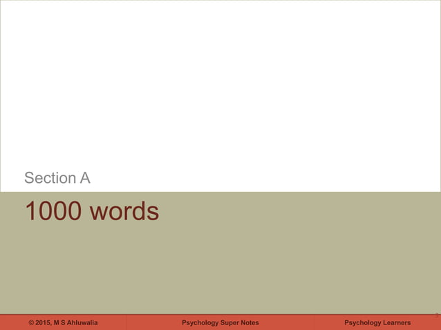 Cognitive Psychology, Learning and Memory for IGNOU students | PDF ...