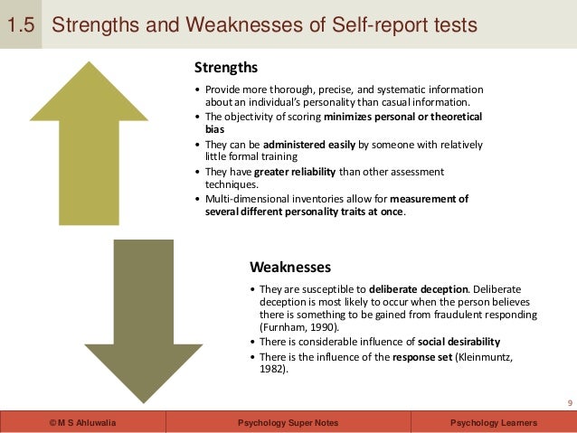 Strengths And Weaknesses Of Personality Analysis