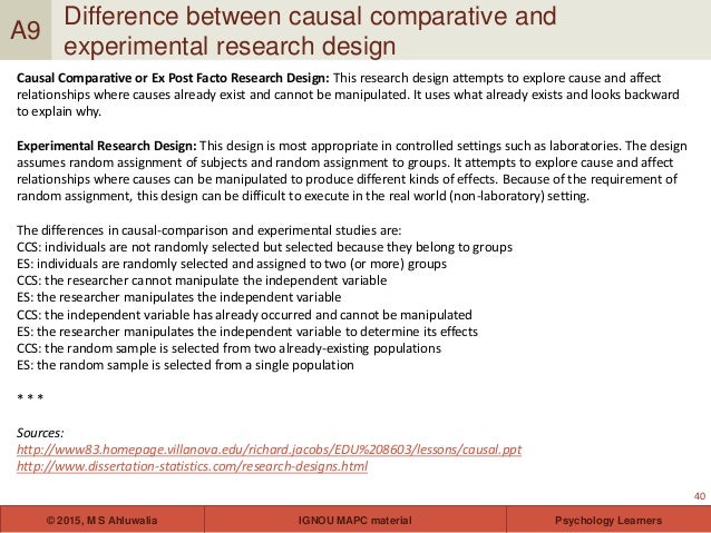 Causal comparative dissertation