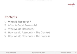 Understanding Research and Research Process