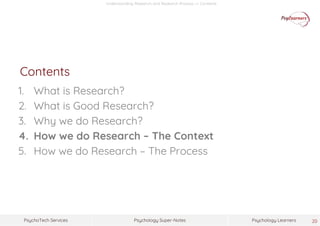 Understanding Research and Research Process