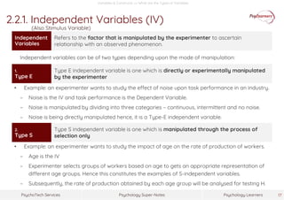 Variables and Constructs in Research | PDF