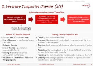 Mental Disorders >> Obsessive Compulsive Disorder | PDF