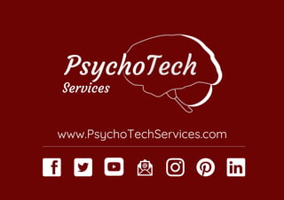 Psychology Super-Notes
PsychoTech Services Psychology Learners
www.PsychoTechServices.com
Services
 