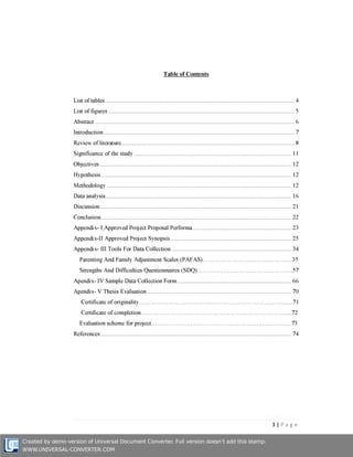 IGNOU Sample File for MPCE016 Research Project Dissertation GW | PDF