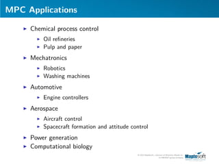 Real Time Code Generation for Nonlinear Model Predictive Control | PDF