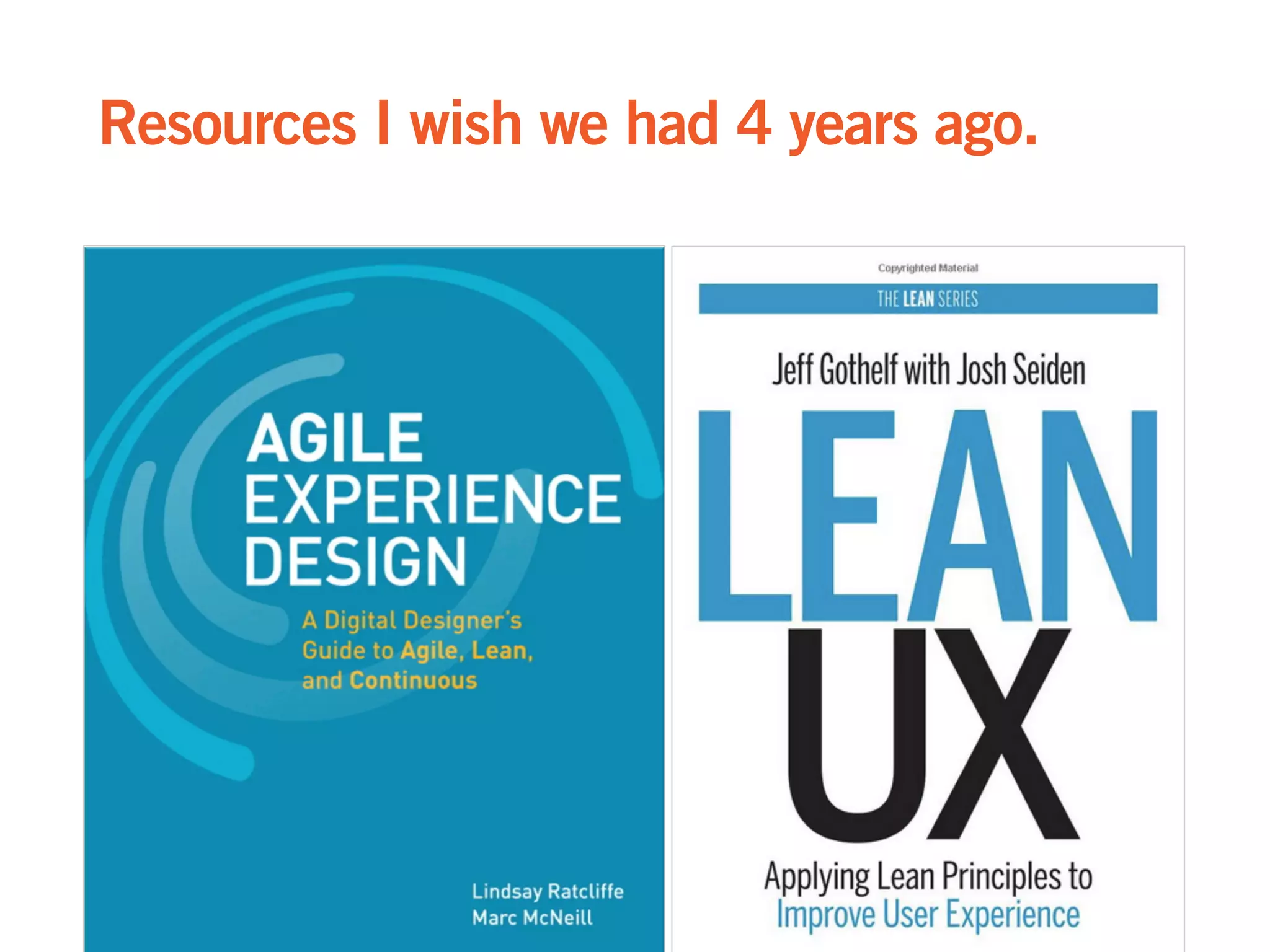 Resources I wish we had 4 years ago.
 