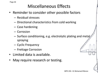 MEP 209: Design of Machine elements LEC 5