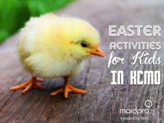 Easter Activities for Kids KCMO.
Brought to you by: MaidPro Kansas
City.
We love our community.
 