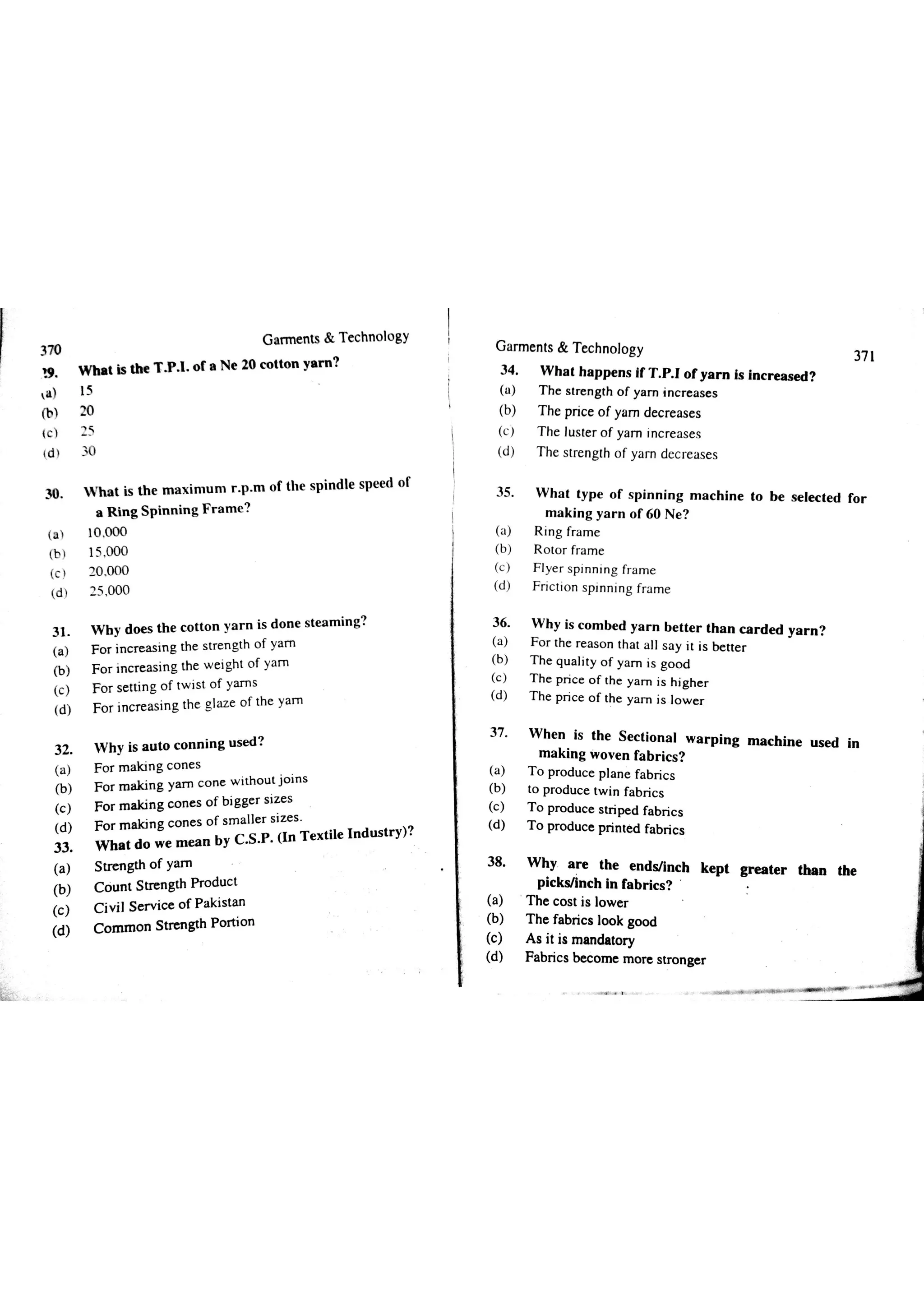 Garments & Technology