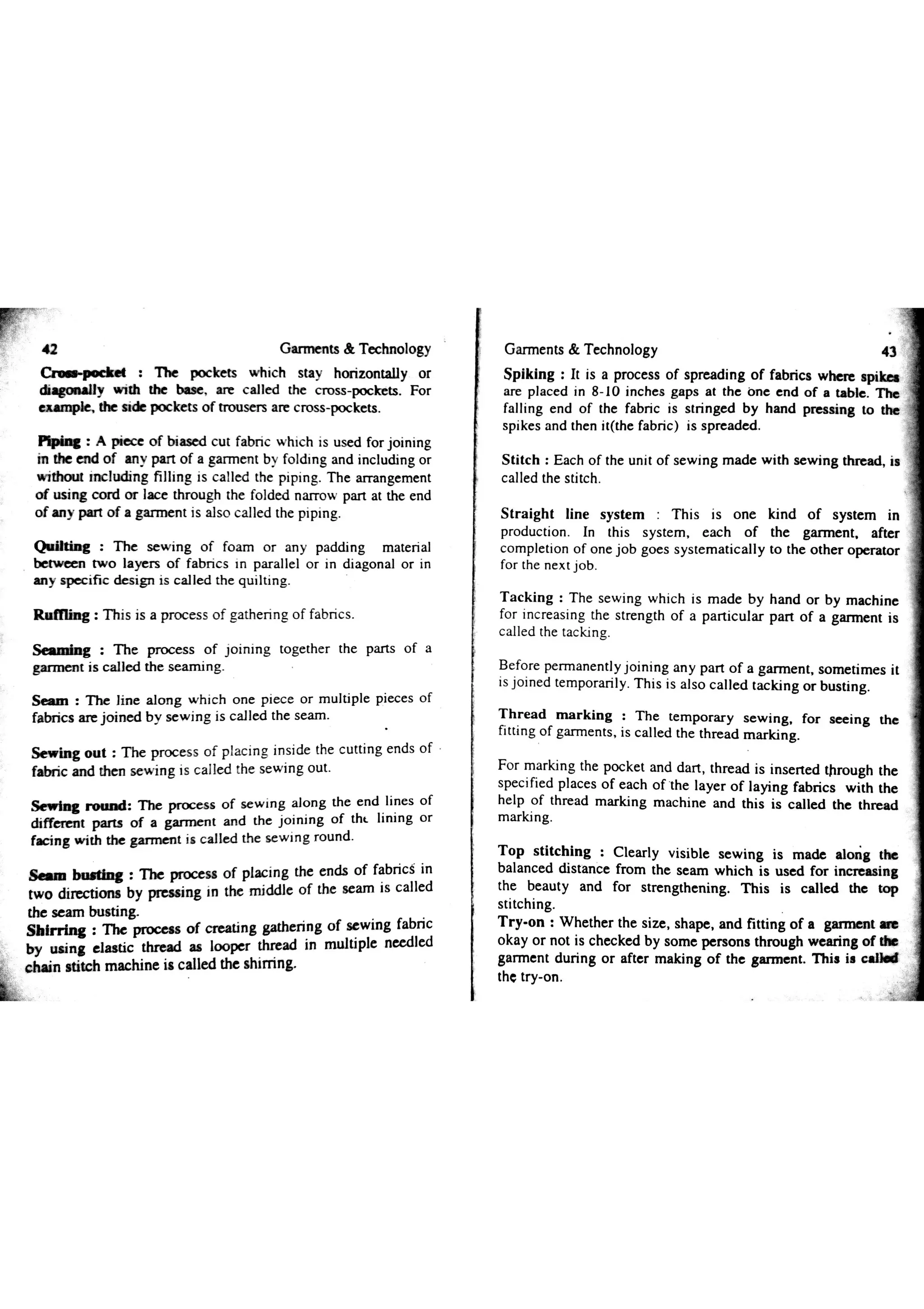 Garments & Technology