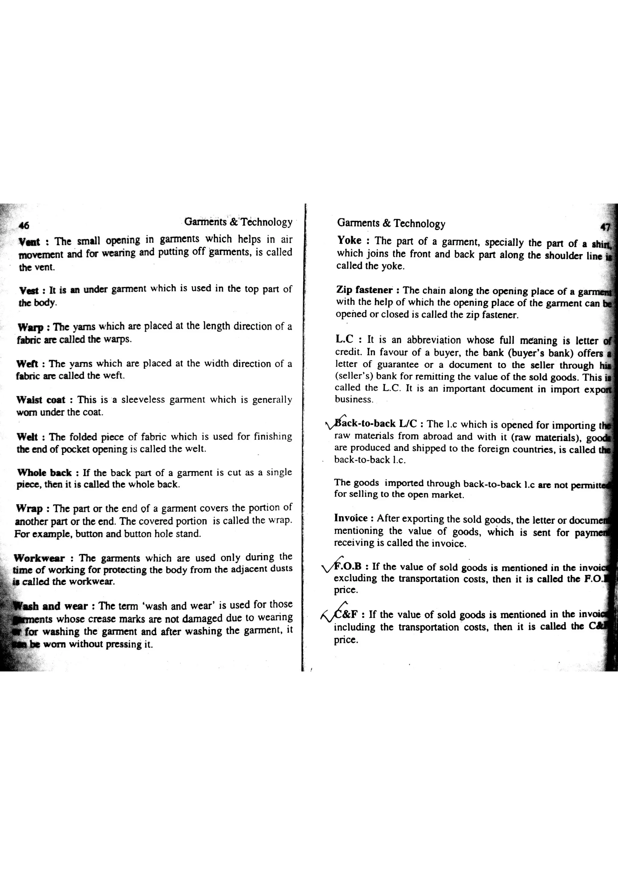 Garments & Technology