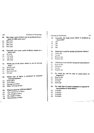 Garments & Technology