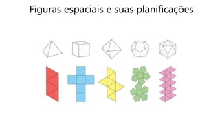 Figuras espaciais e suas planificações
 