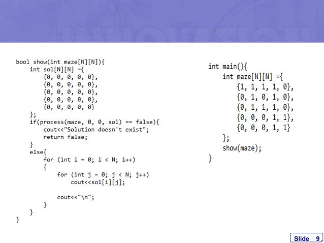 Maze Path Finding | PPTX | Programming Languages | Computing