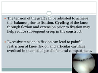 Medial Patellofemoral Ligament (MPFL) reconstruction 2014 | PPTX
