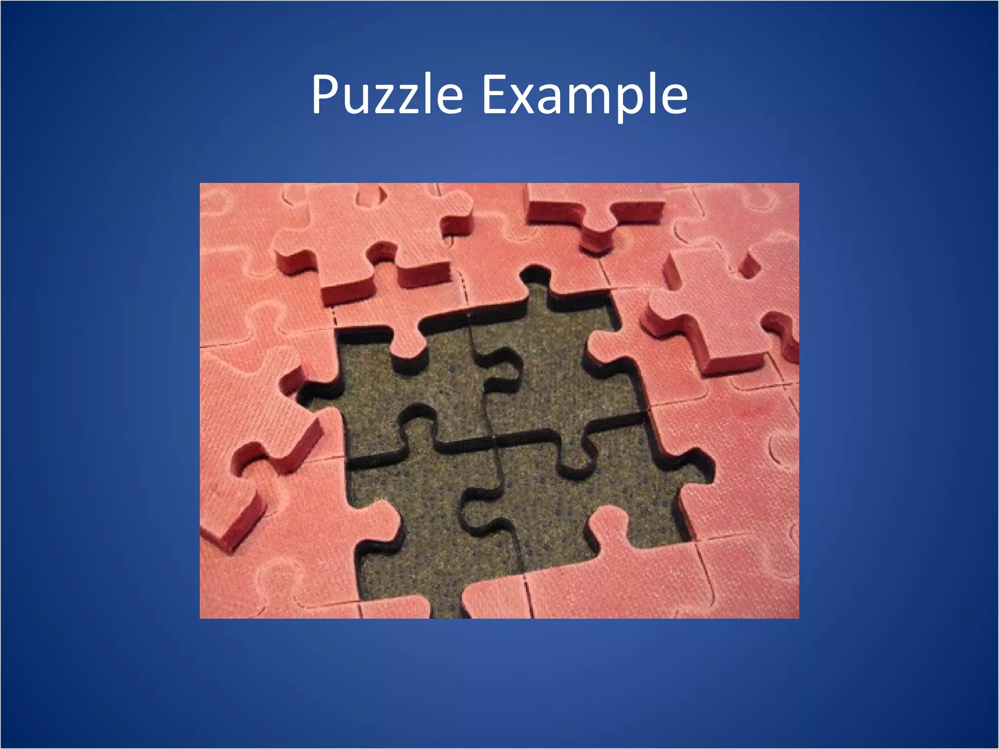Puzzle Example
 