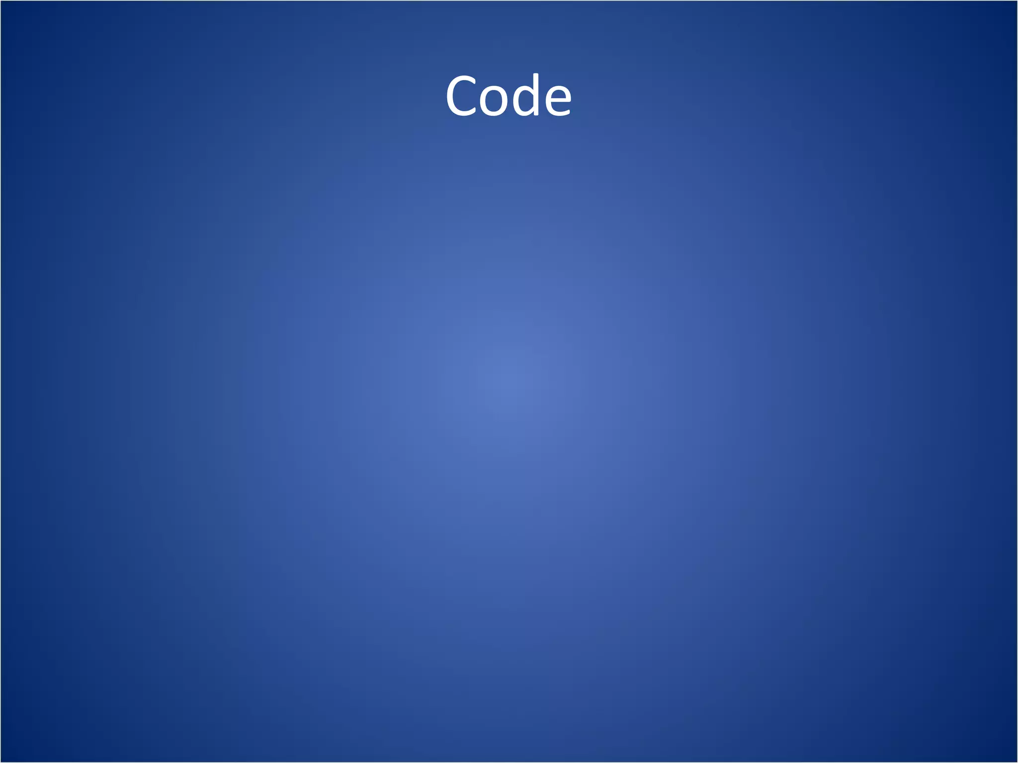 Code
 