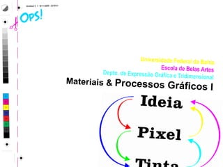 Materiais e Processos Gráficos - Controle de Qualidade