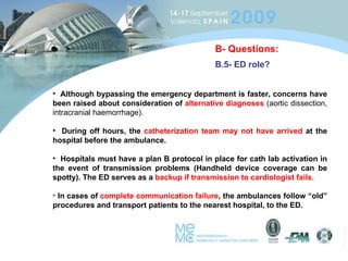 Impact of transmitted ECG, pre-arrival activation of cath lab | PPT