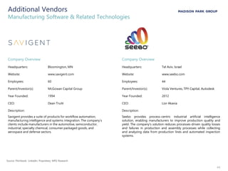 MPG Manufacturing Software Market Snapshot - July 2020 | PDF
