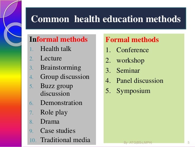 lecture as a method of health education