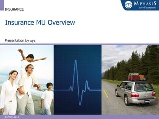 INSURANCE



Insurance MU Overview

Presentation by xyz




15 May 2012
 