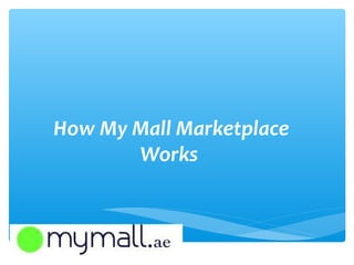 How My Mall Marketplace
Works
 