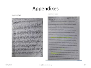 Appendixes
11/1/2017 32niroj@kusoed.edu.np
 
