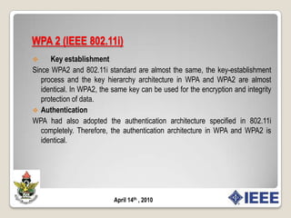 Way HandshakeRSNA defines a protocol using IEEE 802.1X EAPOL-Key frames called the 4-Way Handshake. The handshake completes the IEEE 802.1X authentication process. The information flow of the 4-Way Handshake is as follows: