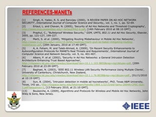 CONCLUSIONSGPRS has extended encryption and decryption to the SGSNThere is TMSI in GSM to keep the ISMI secreteThere are three security element per GSM/UMTS security; SIM, MS and the NetworkThere is use of  WTLS which is at WAP stackThe security component should be suitable for mobile equipment as  at  WAPA  secure network security should encompasses of these, mutual authentication, confidentiality, integrity and nonrepuditionRSNA security is more powerful than WEP which has more vulnerabilitiesAuthentication in IEEE 802.11i is port base access controlIn UMTS, there is mutual authentication while GSM is unilateral authenticationThere is challenge response authentication algorithm instead of digital signature in GSMUMTS uses KASUMI 128 bit which more secure than A5There are quintet authentication vector in UMTS while triplets in GSMThere is problem of handoff in WLANUMTS architecture provides integrity of the message  while GSM does not 