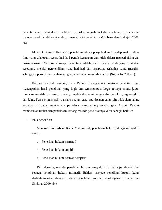 Contoh Penelitian Hukum Empiris Aneka Contoh