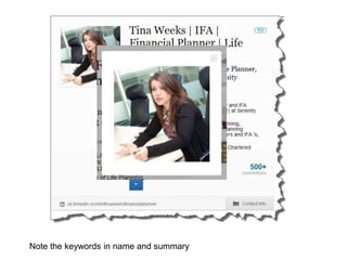 Note the keywords in name and summary
 