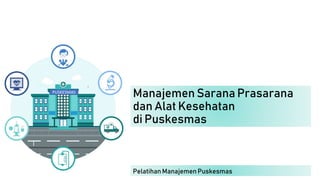 Manajemen Sarana Prasarana
dan Alat Kesehatan
di Puskesmas
PUSKESMAS
Pelatihan Manajemen Puskesmas
 