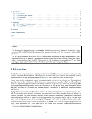 Mpi4py | PDF image.